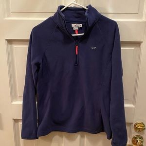 Vineyard Vine, Navy Fleece Pullover 1/4 zip